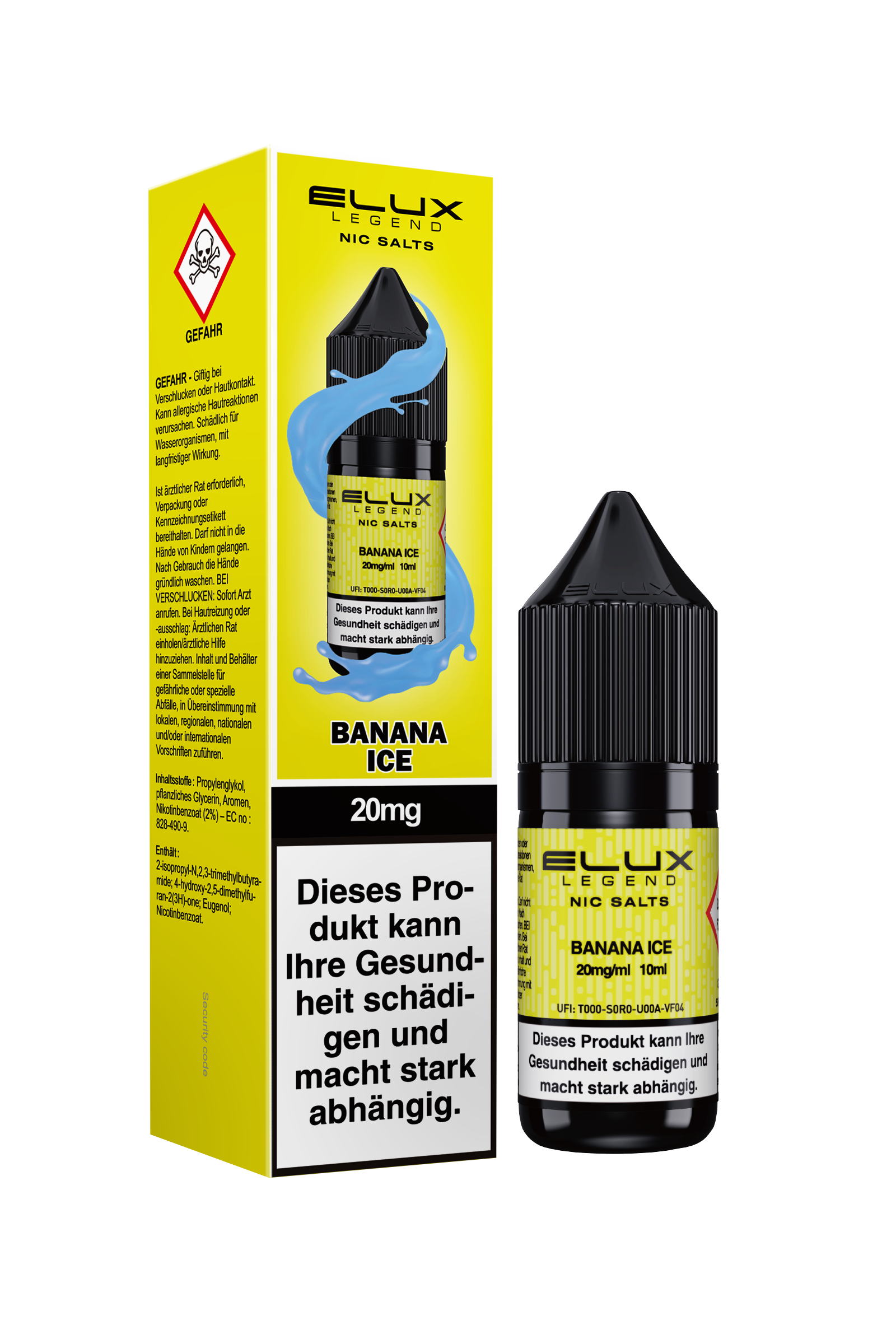Elux Nic Salt Banana Ice (20 mg/ml)