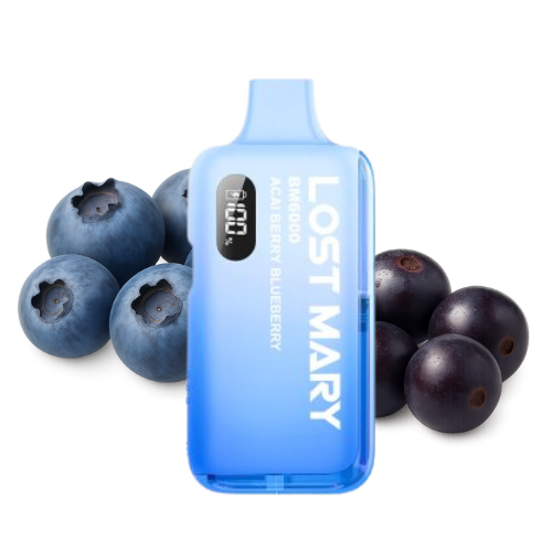 LOST MARY BM 6000 Vape Kit Acai Berry Blueberry – Lost Mary BM6000 Vape Kit Acai Berry Blueberry