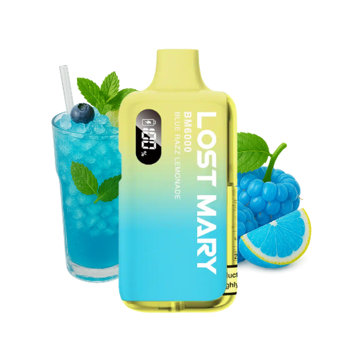 LOST MARY BM 6000 Vape Kit Blue Razz Lemonade – Lost Mary BM6000 Vape Kit Blue Razz Lemonade