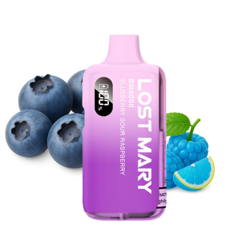 LOST MARY BM 6000 Vape Kit Blueberry Sour Raspberry – Lost Mary BM6000 Vape Kit Blueberry Sour Raspberry