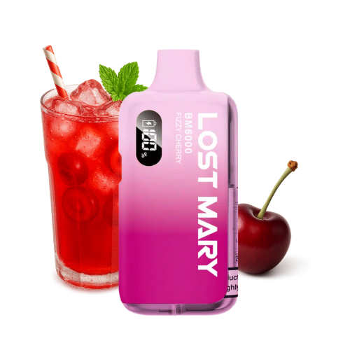 LOST MARY BM 6000 Vape Kit Fizzy Cherry – Lost Mary BM6000 Vape Kit Fizzy Cherry