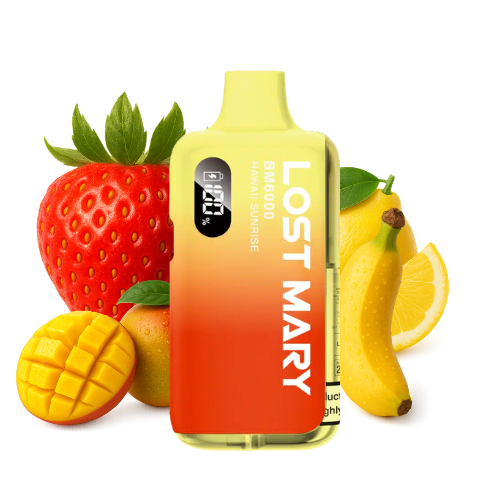 LOST MARY BM 6000 Vape Kit Hawaii Sunrise – Lost Mary BM6000 Vape Kit Hawaii Sunrise