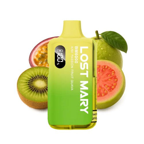 LOST MARY BM 6000 Vape Kit Kiwi Passion Fruit Guava – Lost Mary BM6000 Vape Kit Kiwi Passion Fruit Guava