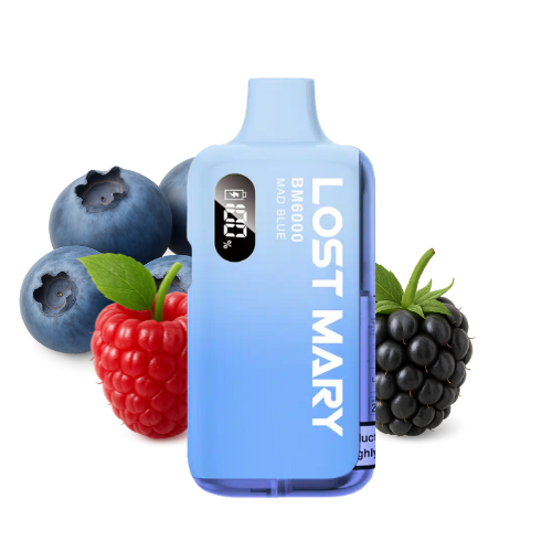 LOST MARY BM 6000 Vape Kit Mad Blue – Lost Mary BM6000 Vape Kit Mad Blue