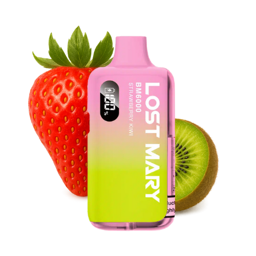 LOST MARY BM 6000 Vape Kit Strawberry Kiwi – Lost Mary BM6000 Vape Kit Strawberry Kiwi