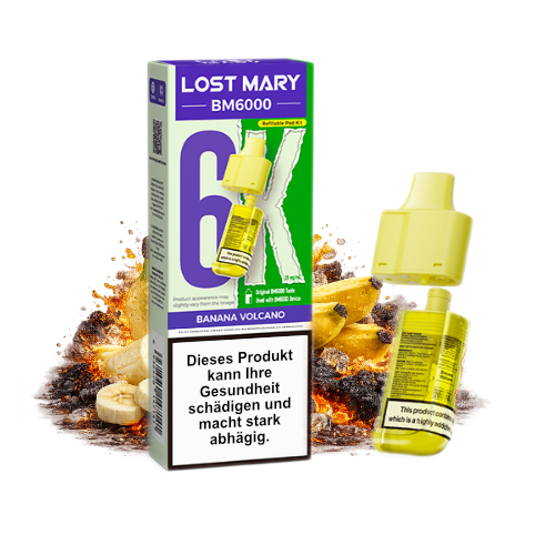 Lost Mary BM6000 Nachfüllpod Banana Volcano 20mg 6000 Züge