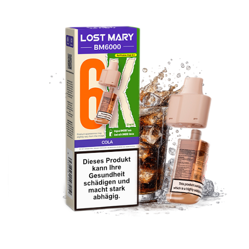 Lost Mary BM6000 Nachfüllpod Cola 20mg 6000 Züge