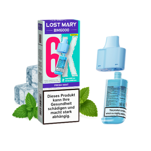 Lost Mary BM6000 Nachfüllpod Fresh Mint 20mg 6000 Züge