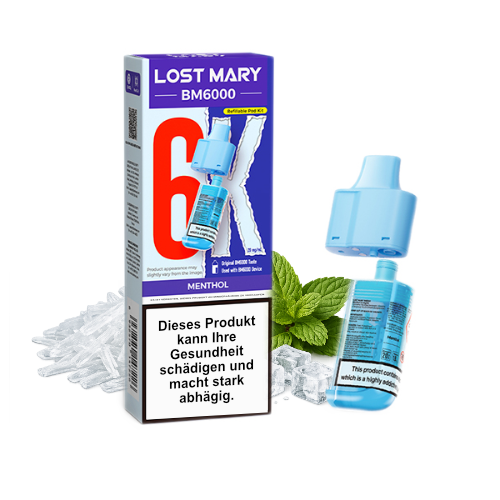 Lost Mary BM6000 Nachfüllpod Menthol 20mg 6000 Züge