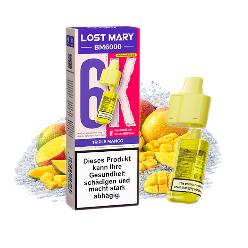 Lost Mary BM6000 Nachfüllpod Triple Mango 20mg 6000 Züge
