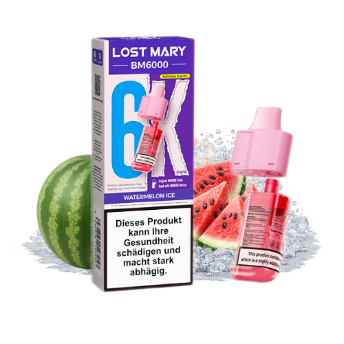 Lost Mary BM6000 Nachfüllpod Watermelon Ice 20mg 6000 Züge
