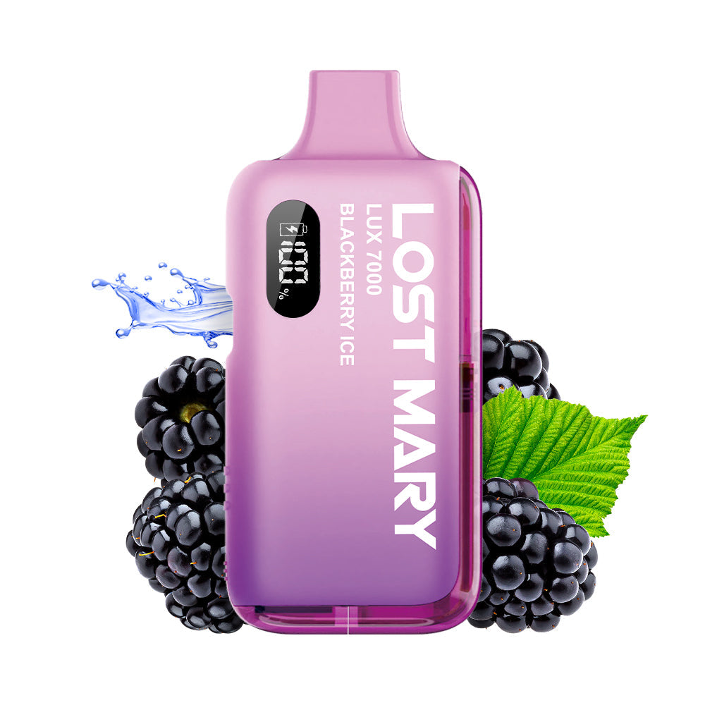 LOST MARY LUX7000 Vape Kit Blackberry Ice – Lost Mary LUX7000 Vape Kit Blackberry Ice, 20 mg/ml, bis zu 7000 Puffs