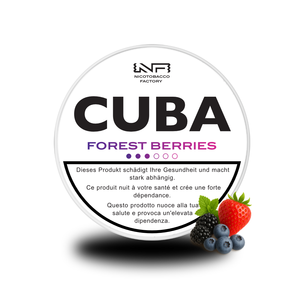 CUBA White Forest Berries CUBA Nicopods Slim 16 mg/g