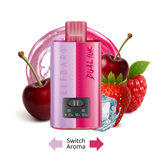 ELFBAR DUAL 10K Vape Kit Cherry Edition