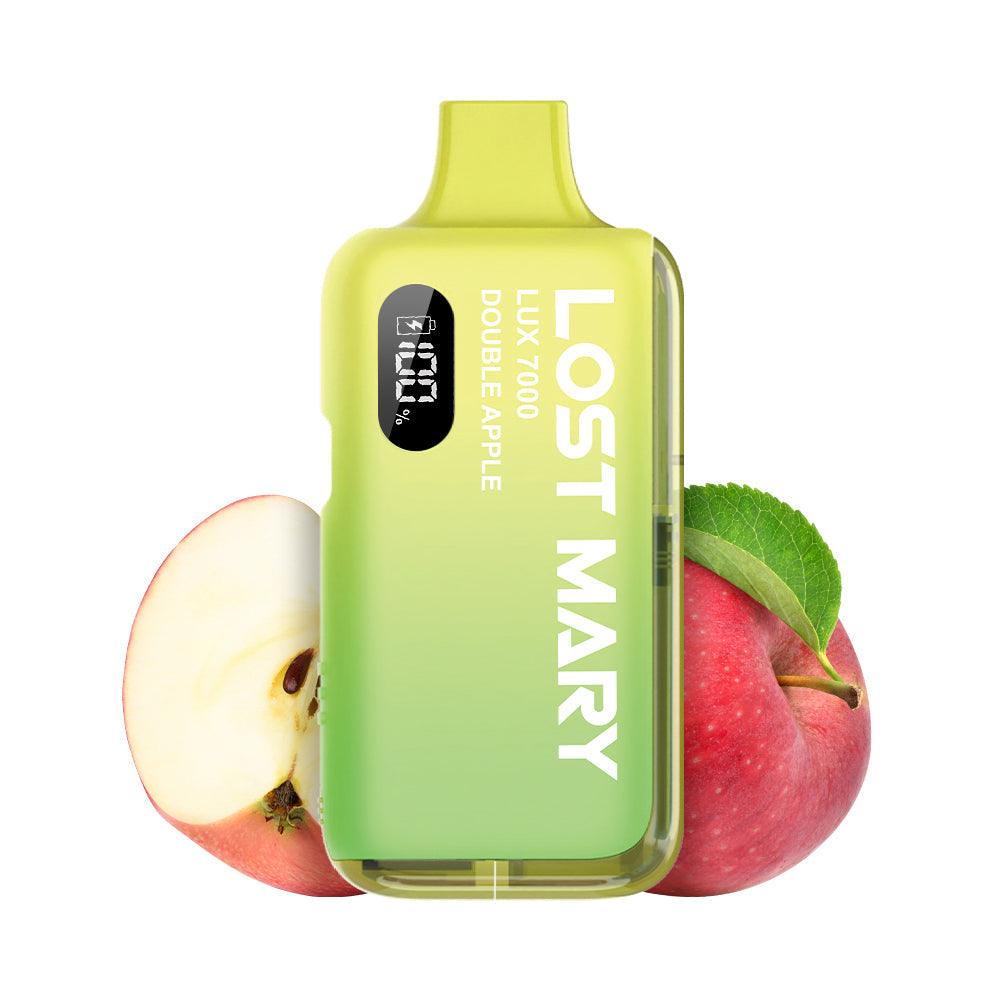 LOST MARY LUX7000 Vape Kit Double Apple – Lost Mary LUX7000 Vape Kit Double Apple, 20 mg/ml, bis zu 7000 Puffs