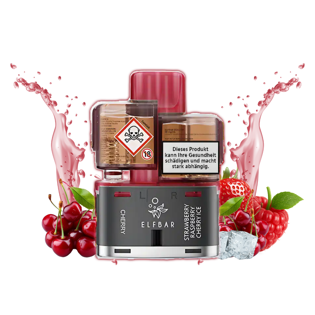 ELFBAR DUAL 10K Vape Pod Cherry Edition