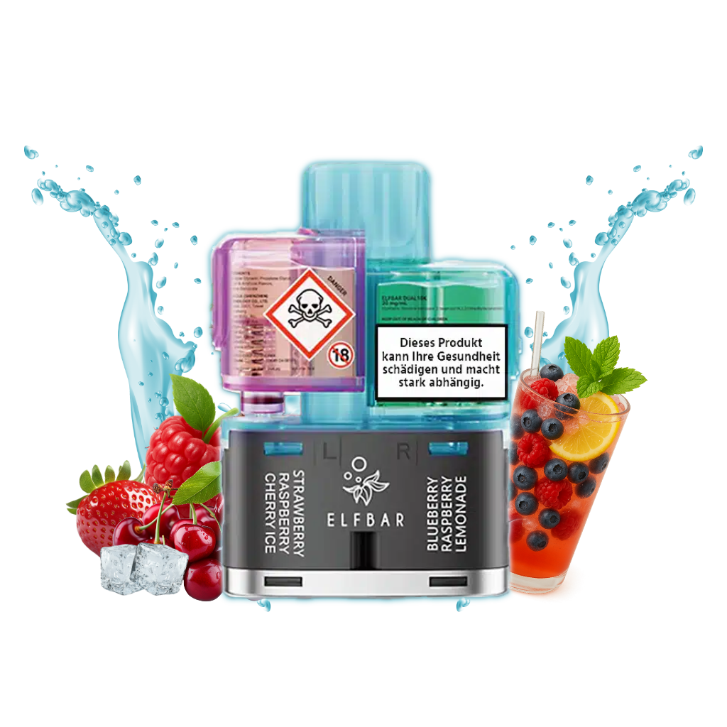 ELFBAR DUAL 10K Vape Pod Purple Edition