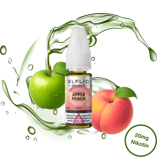 Elfbar ELFLIQ Apple Peach Nikotinsalz Liquid 20 mg/ml 10 ml
