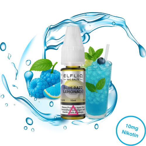 Elfbar ELFLIQ Blue Razz Lemonade Nikotinsalz Liquid 10 mg/ml 10 ml