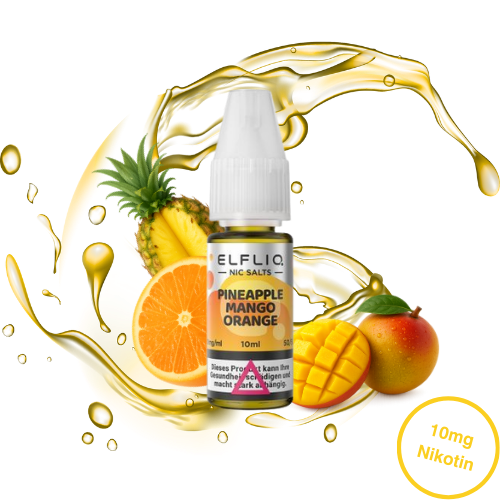 Elfbar ELFLIQ Pineapple Mango Orange Nikotinsalz Liquid 10 mg/ml 10 ml