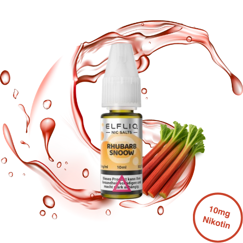 Elfbar ELFLIQ Rhubarb Snoow Nikotinsalz Liquid 10 mg/ml 10 ml