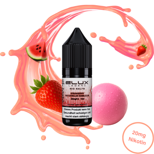 Elux Nic Salt Strawberry Watermelon Bubblegum Cream (20 mg/ml)