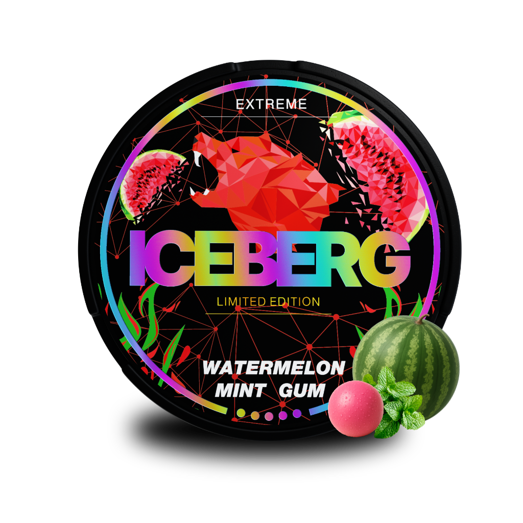 ICEBERG Watermelon Mint Gum ICEBERG Nicopods Slim 50mg/g