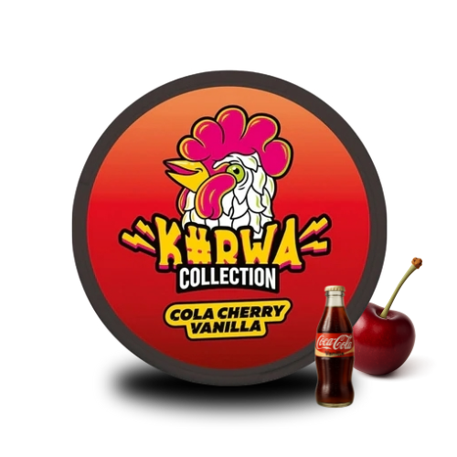 Kurwa Snus Cola Cherry Vanilla – tabakfreie KURWA Nikotinbeutel Slim