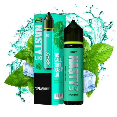 NASTY Shortfill Spearmint 50ml 0mg E-Liquid