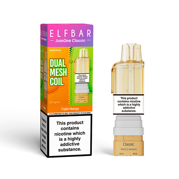 ELFBAR JOIN ONE 15 CLASSIC nachfüllbarer Pod Triple Mango – ELFBAR Join One 15 Classic Pod 20mg