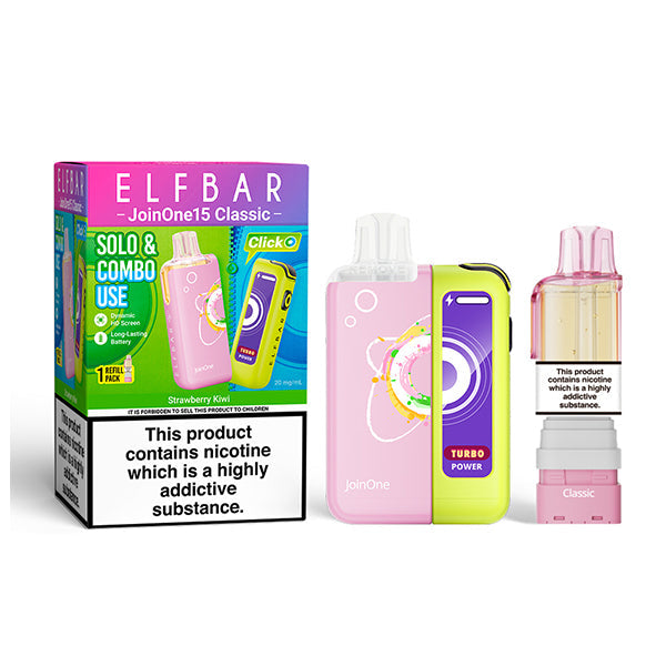 ELFBAR JOIN ONE 15 CLASSIC Starter Kit Strawberry Kiwi 20mg