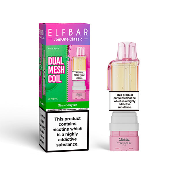 ELFBAR JOIN ONE 15 CLASSIC nachfüllbarer Pod Strawberry Ice – ELFBAR Join One 15 Classic Pod 20mg