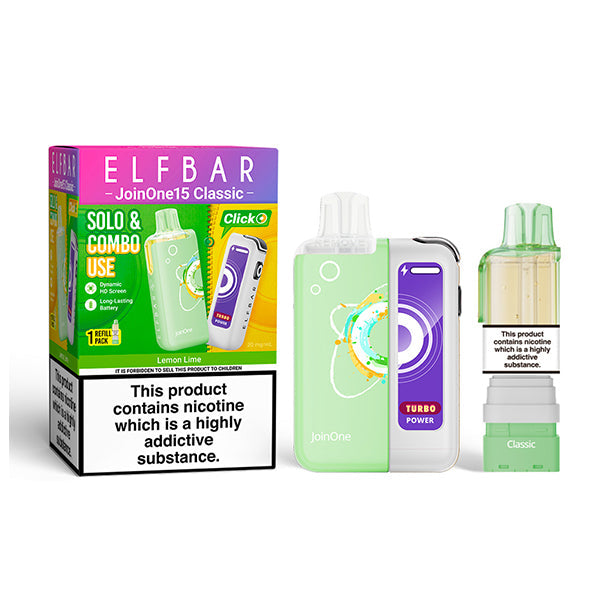 ELFBAR JOIN ONE 15 CLASSIC Starter Kit Lemon Lime 20mg