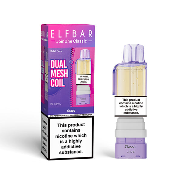 ELFBAR JOIN ONE 15 CLASSIC nachfüllbarer Pod Grape – ELFBAR Join One 15 Classic Pod 20mg
