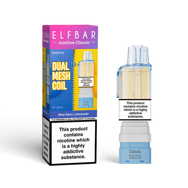 ELFBAR JOIN ONE 15 CLASSIC nachfüllbarer Pod Blue Razz Lemonade – ELFBAR Join One 15 Classic Pod 20mg