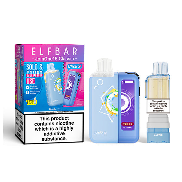 ELFBAR JOIN ONE 15 CLASSIC Starter Kit Blueberry 20mg