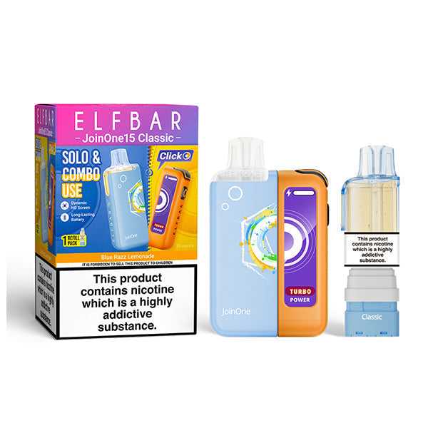 ELFBAR JOIN ONE 15 CLASSIC Starter Kit Blue Razz Lemonade 20mg