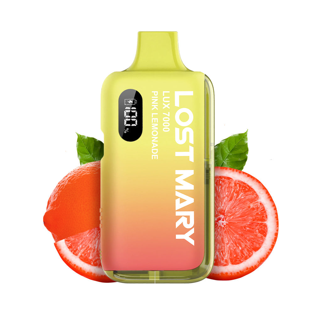 LOST MARY LUX7000 Vape Kit Pink Lemonade – Lost Mary LUX7000 Vape Kit Pink Lemonade, 20 mg/ml, bis zu 7000 Puffs
