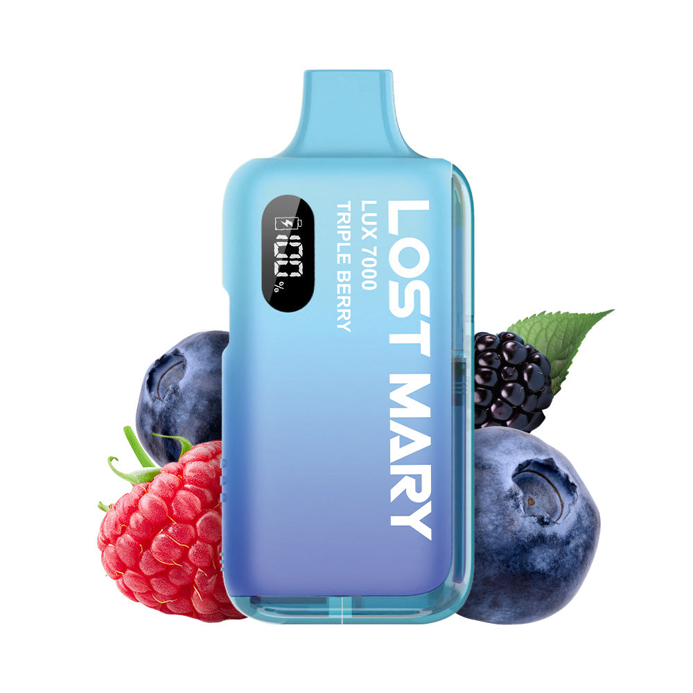 LOST MARY LUX7000 Vape Kit Triple Berry – Lost Mary LUX7000 Vape Kit Triple Berry, 20 mg/ml, bis zu 7000 Puffs