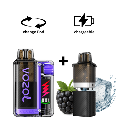 VOZOL Vista Kit Blackberry Ice VOZOL Vista Plug Vape Kit Brombeere Ice