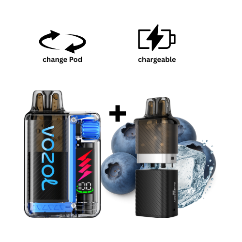 VOZOL Vista Kit Blueberry Ice VOZOL Vista Plug Vape Kit Blaubeere Ice