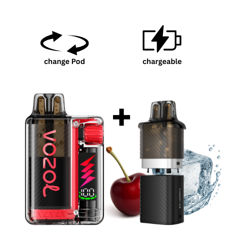 VOZOL Vista Kit Cherry Ice VOZOL Vista Plug Vape Kit Kirsche Ice
