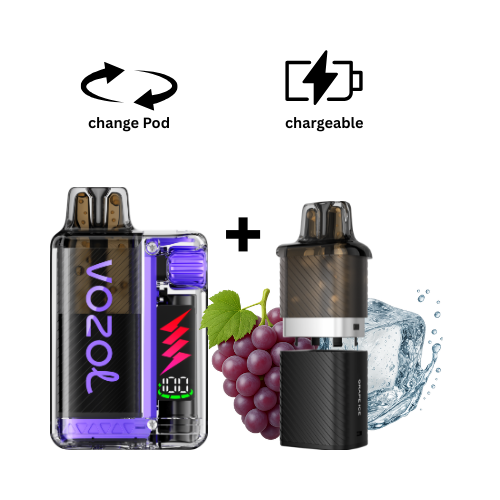 VOZOL Vista Kit Grape Ice VOZOL Vista Plug Vape Kit Traube Ice