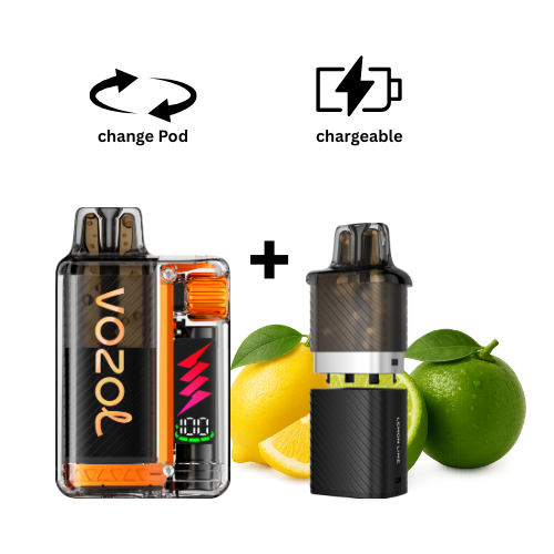 VOZOL Vista Kit Lemon Lime VOZOL Vista Plug Vape Kit Zitrone & Limette