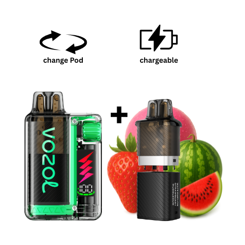 VOZOL Vista Kit Watermelon Strawberry Bubblegum VOZOL Vista Plug Vape Kit Wassermelone, Erdbeere & Bubblegum
