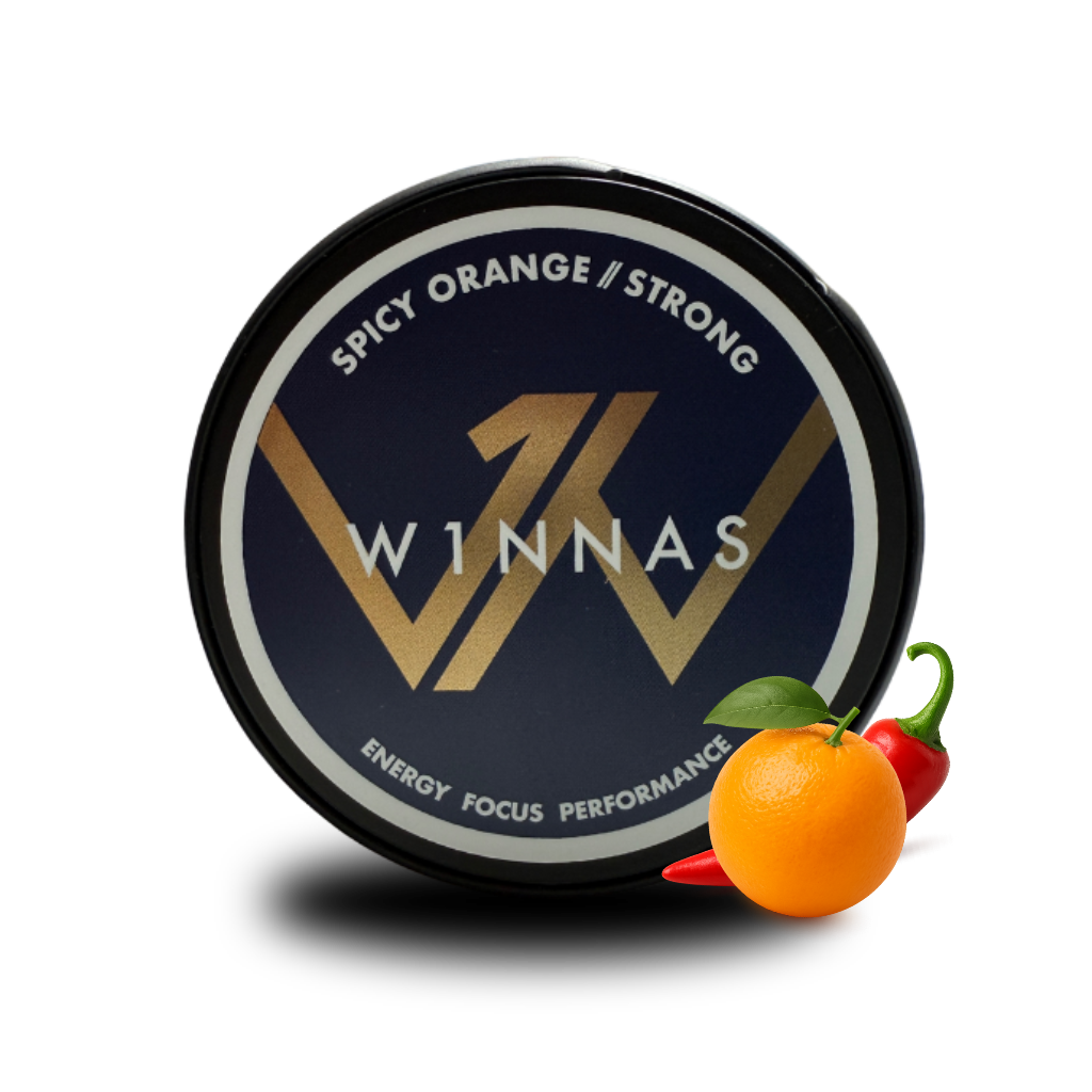 W1NNAS – Spicy Orange W1NNAS Performance Pouches 200 mg Koffein nikotinfrei