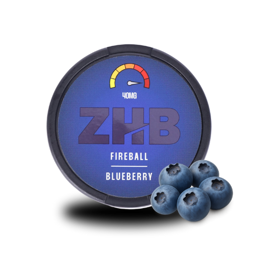 ZHB Snus Fireball Blueberry 40mg - ZHB Fireball Blueberry Nicotine Pouches