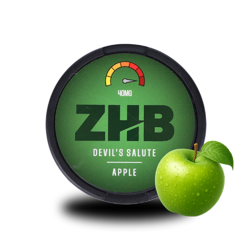 ZHB Snus Devils Salute Apple 40mg - ZHB Devils Salute Apple Nicotine Pouches