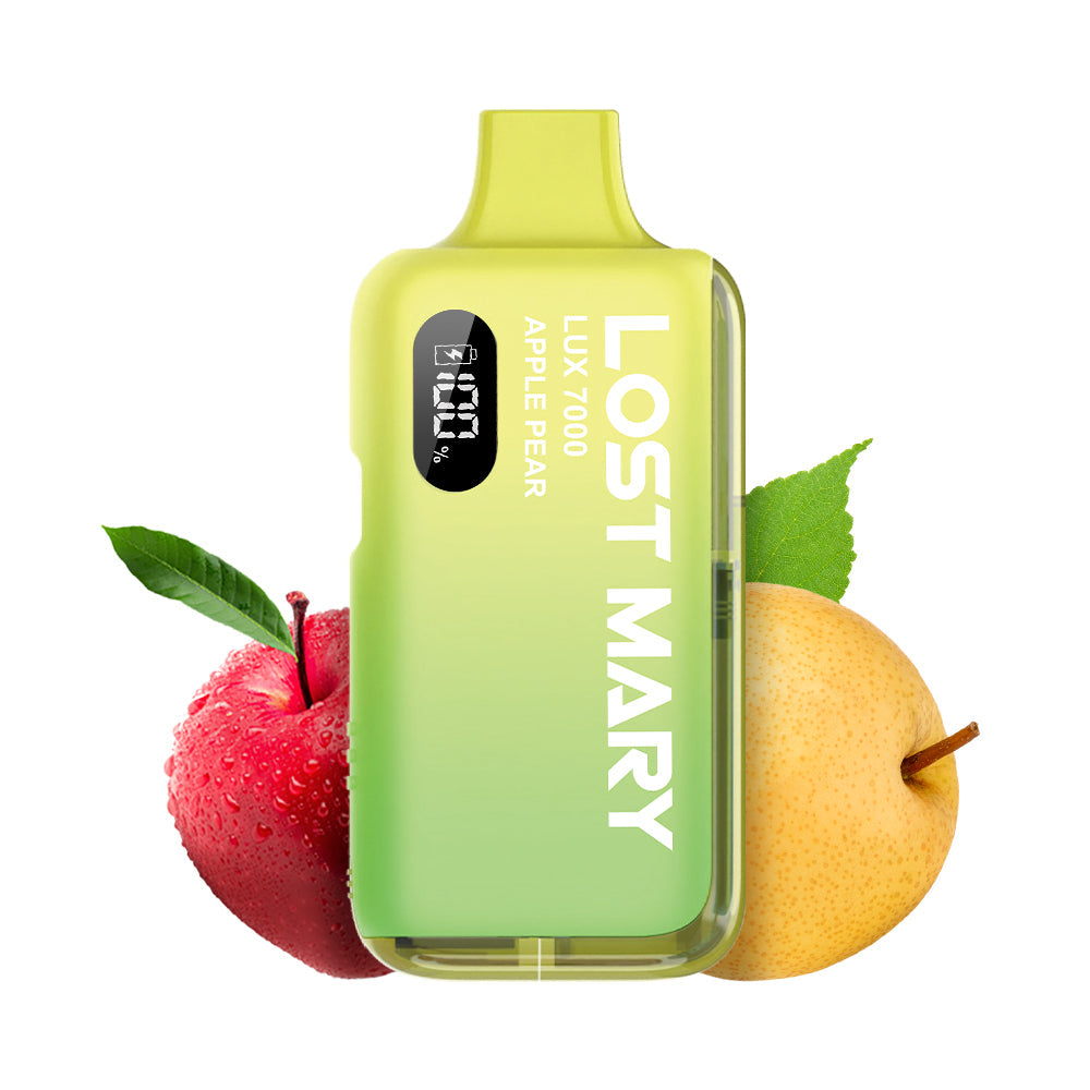 LOST MARY LUX7000 Vape Kit Apple Pear – Lost Mary LUX7000 Vape Kit Apple Pear, 20 mg/ml, bis zu 7000 Puffs
