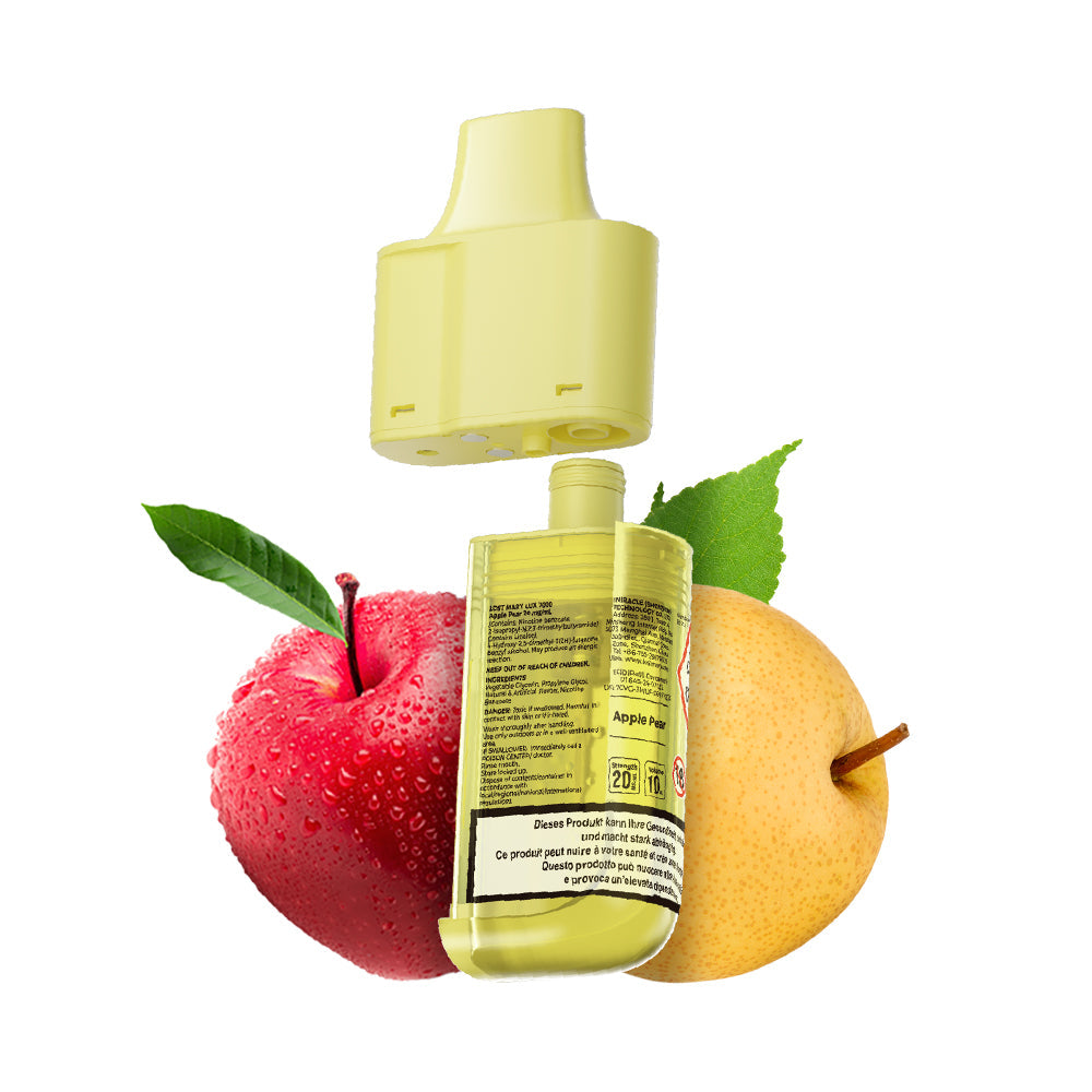 Lost Mary LUX 7000 Pod Apple Pear – 20 mg/ml, 12 ml, 0.8 Ohm Mesh Coil